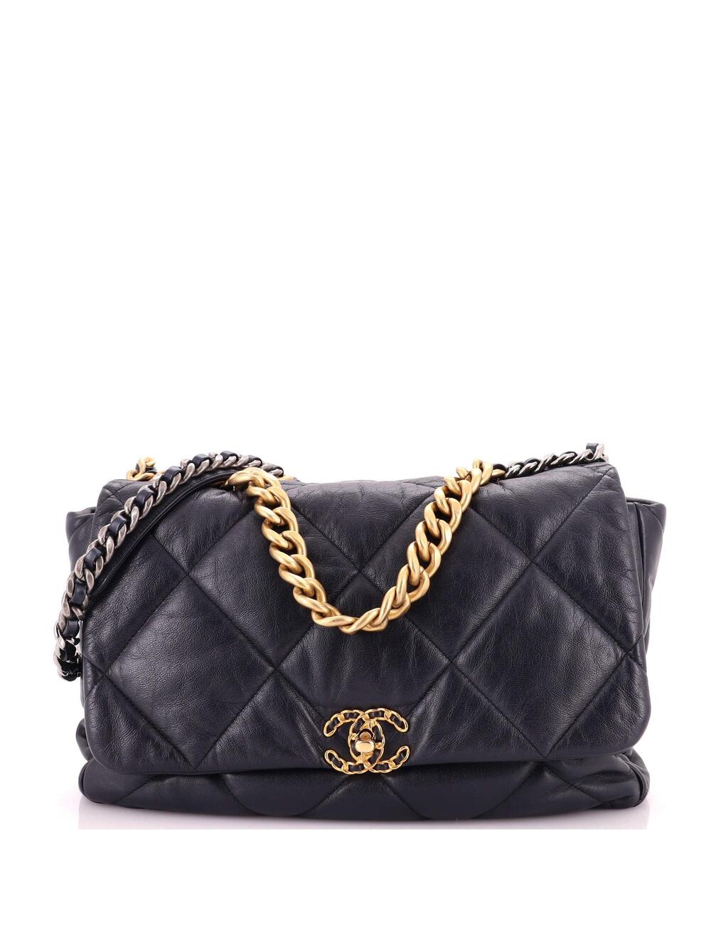 Chanel 19 Flap Bag Quilted Leather Maxi #336136C49B